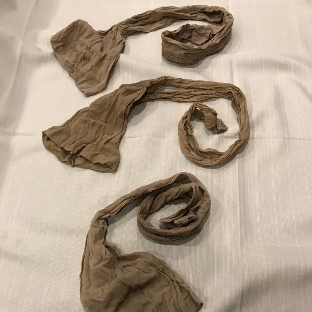 Used preowned nude pantyhose